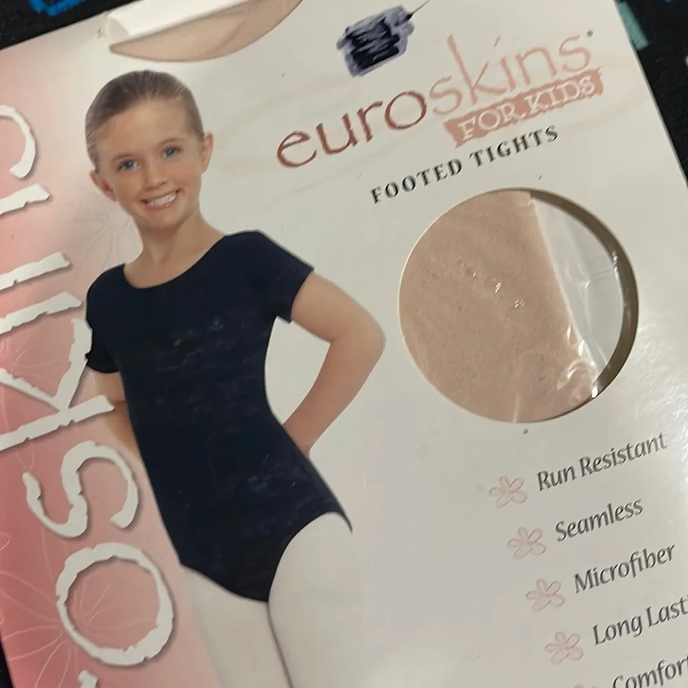 New kid’s Euroskins theatrical pink tights L/XL